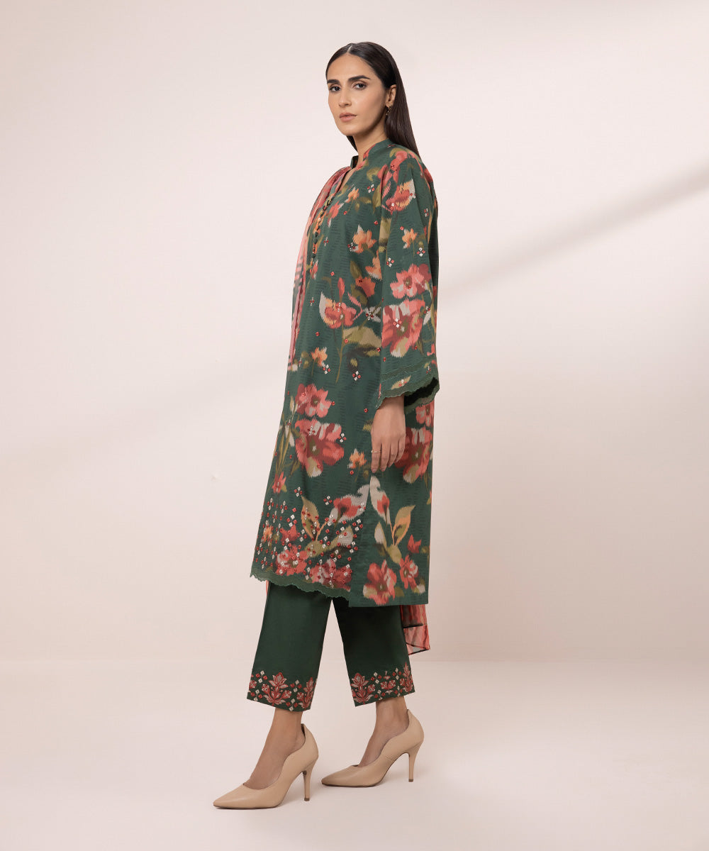 3 Piece - Embroidered Lawn Suit