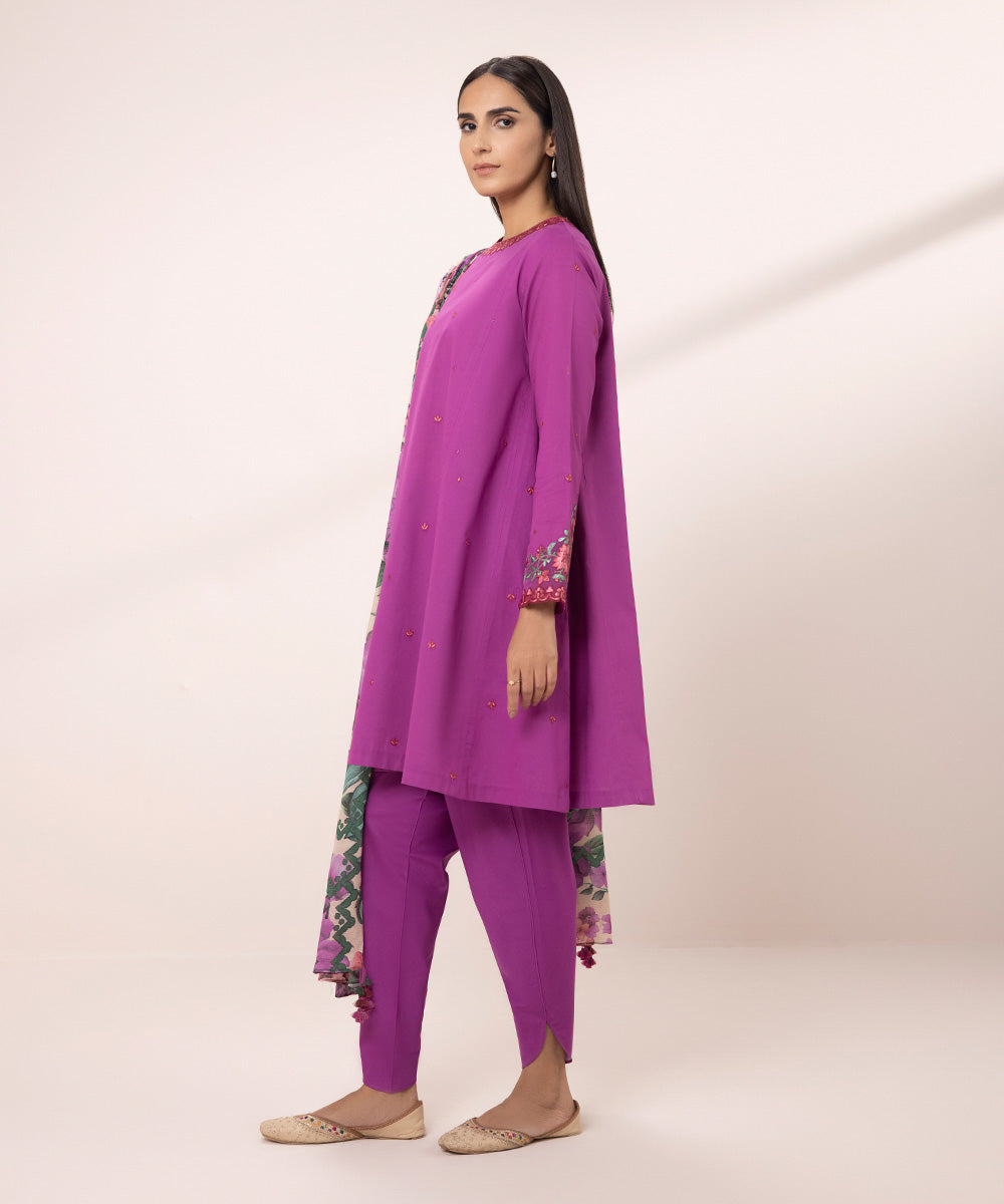 3 Piece - Embroidered Lawn Suit