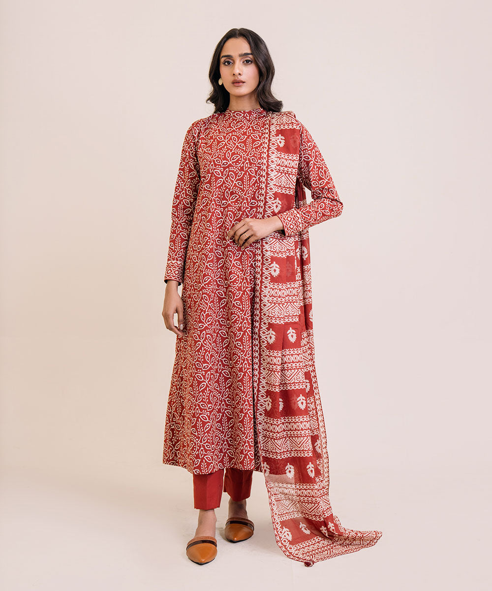 3 Piece - Printed Lawn Suit