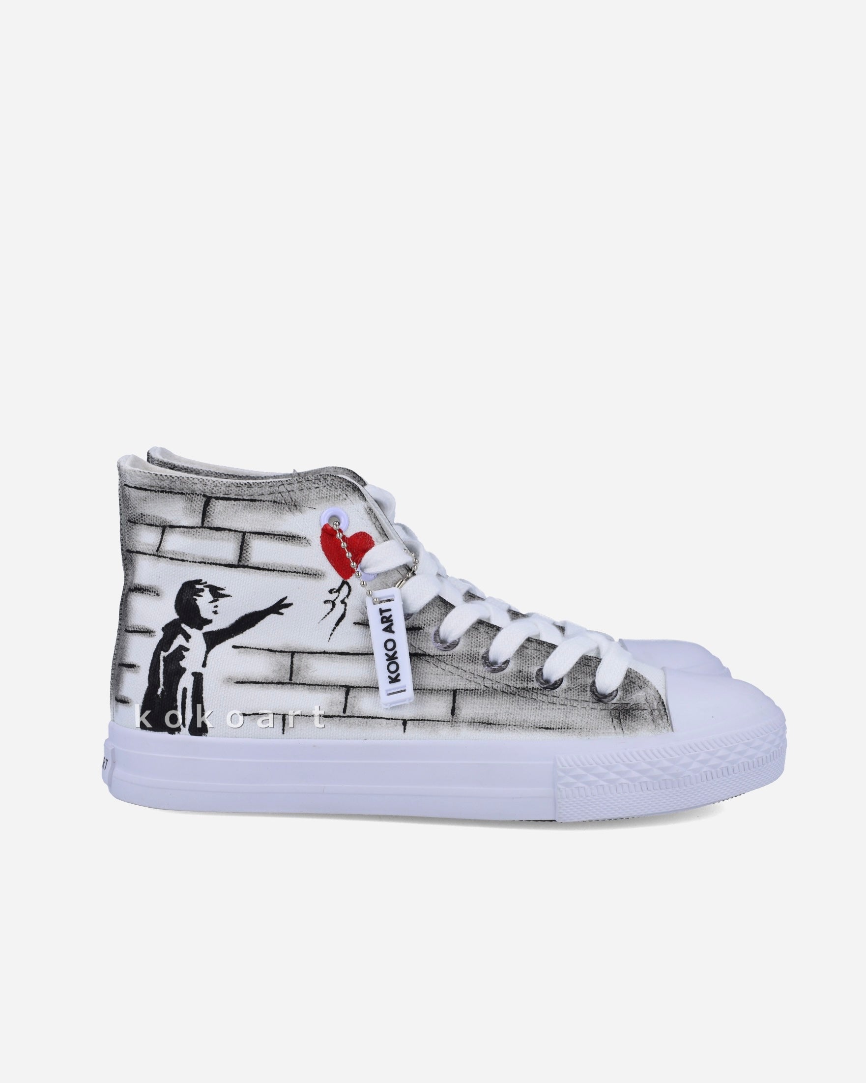 Banksy Hand Painted Shoes