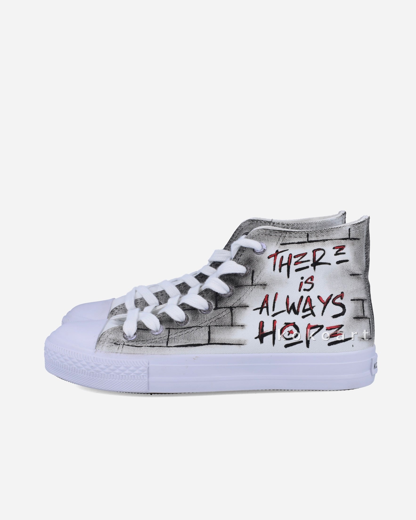 Banksy Hand Painted Shoes