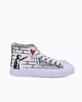 Banksy Hand Painted Shoes