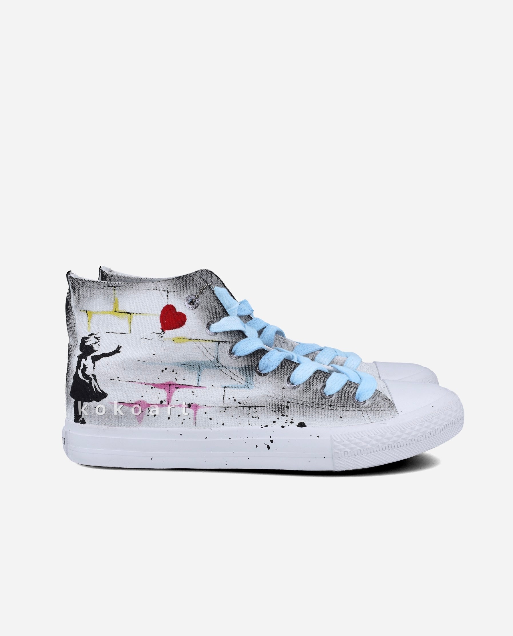 Banksy Hand Painted Shoes