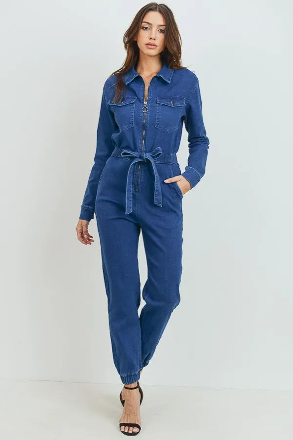 Better Than Basic Denim Jumpsuit