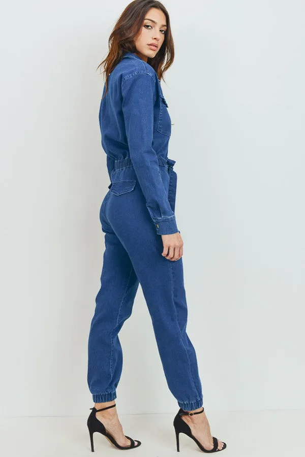 Better Than Basic Denim Jumpsuit