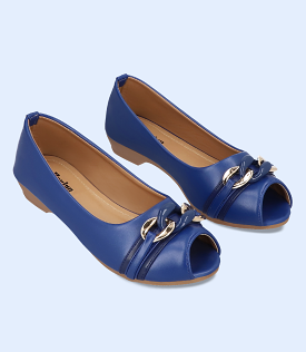 BW6285-NAVY-Women Casual Peep Toe's