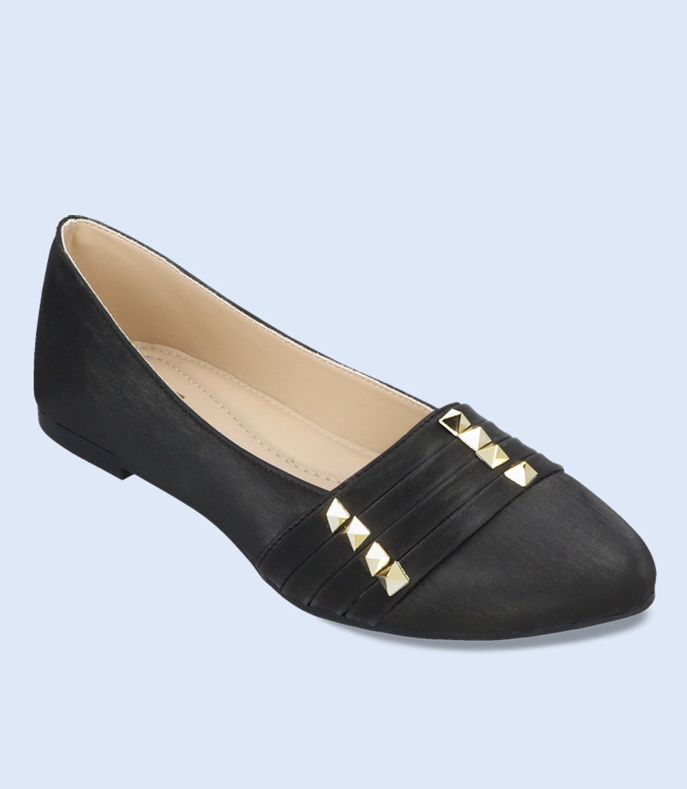 BW6998-BLACK-Women Casual Pumps