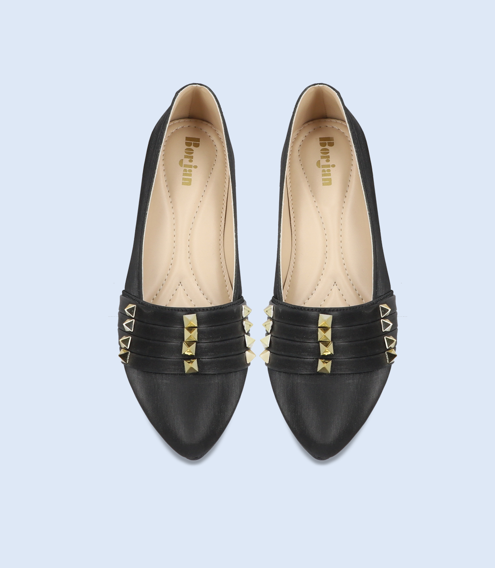 BW6998-BLACK-Women Casual Pumps