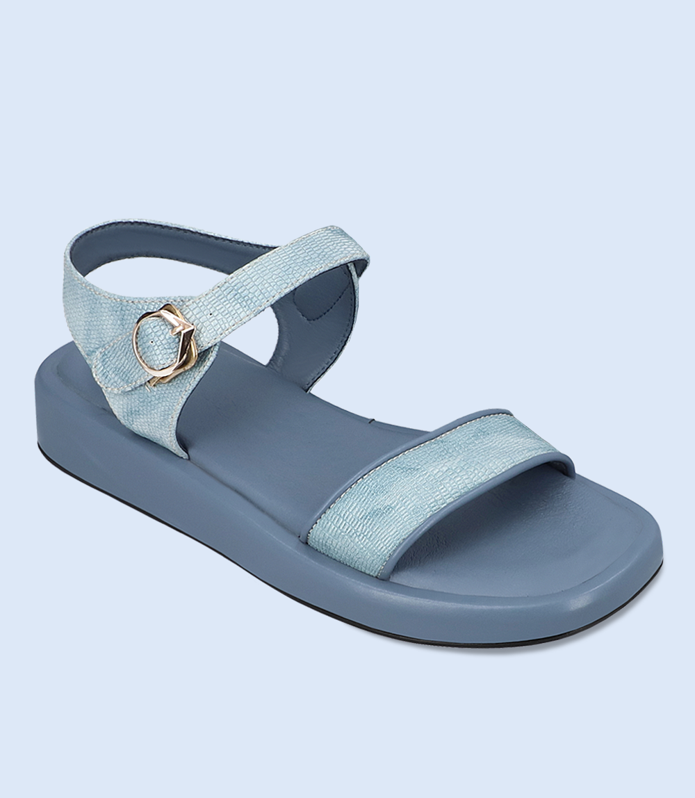 BW7348-BLUE-Women Comfort Sandal