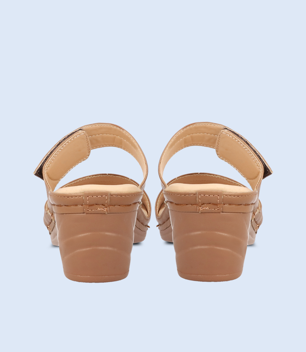 BW8145-TAN-Women Comfort Slipper