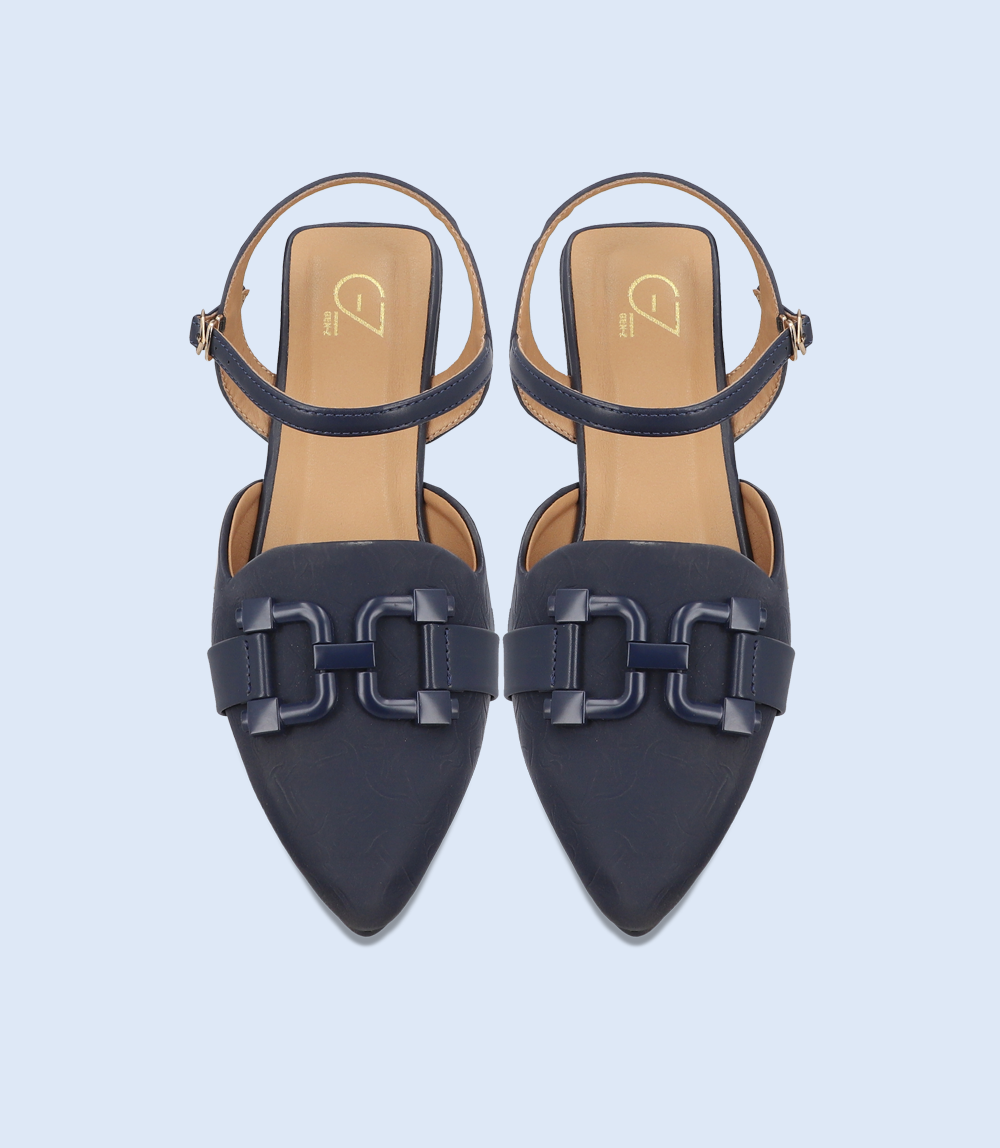 BW8150-NAVY-Women Casual Pumps