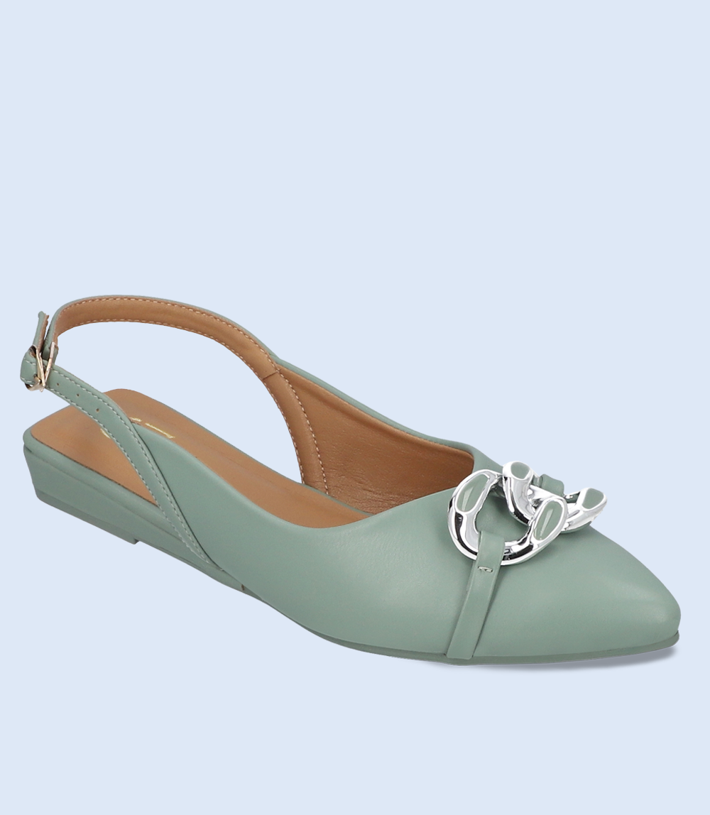 BW8154-MINT-Women Casual Sling Backs