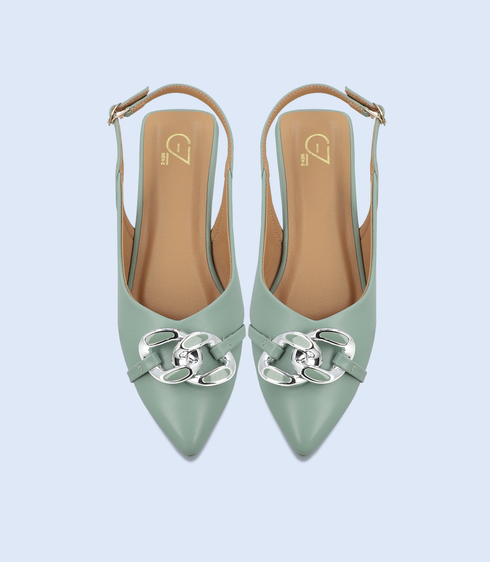 BW8154-MINT-Women Casual Sling Backs