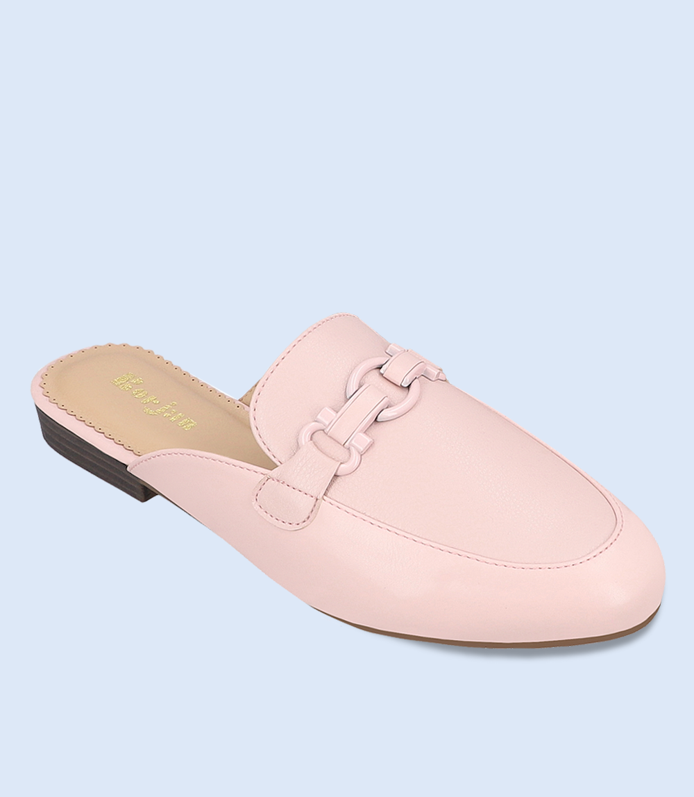 BW8160-TEA PINK-Women Casual Mules