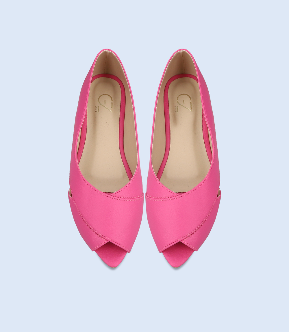 BW8241-Fuschia-Women Casual Peep Toe's