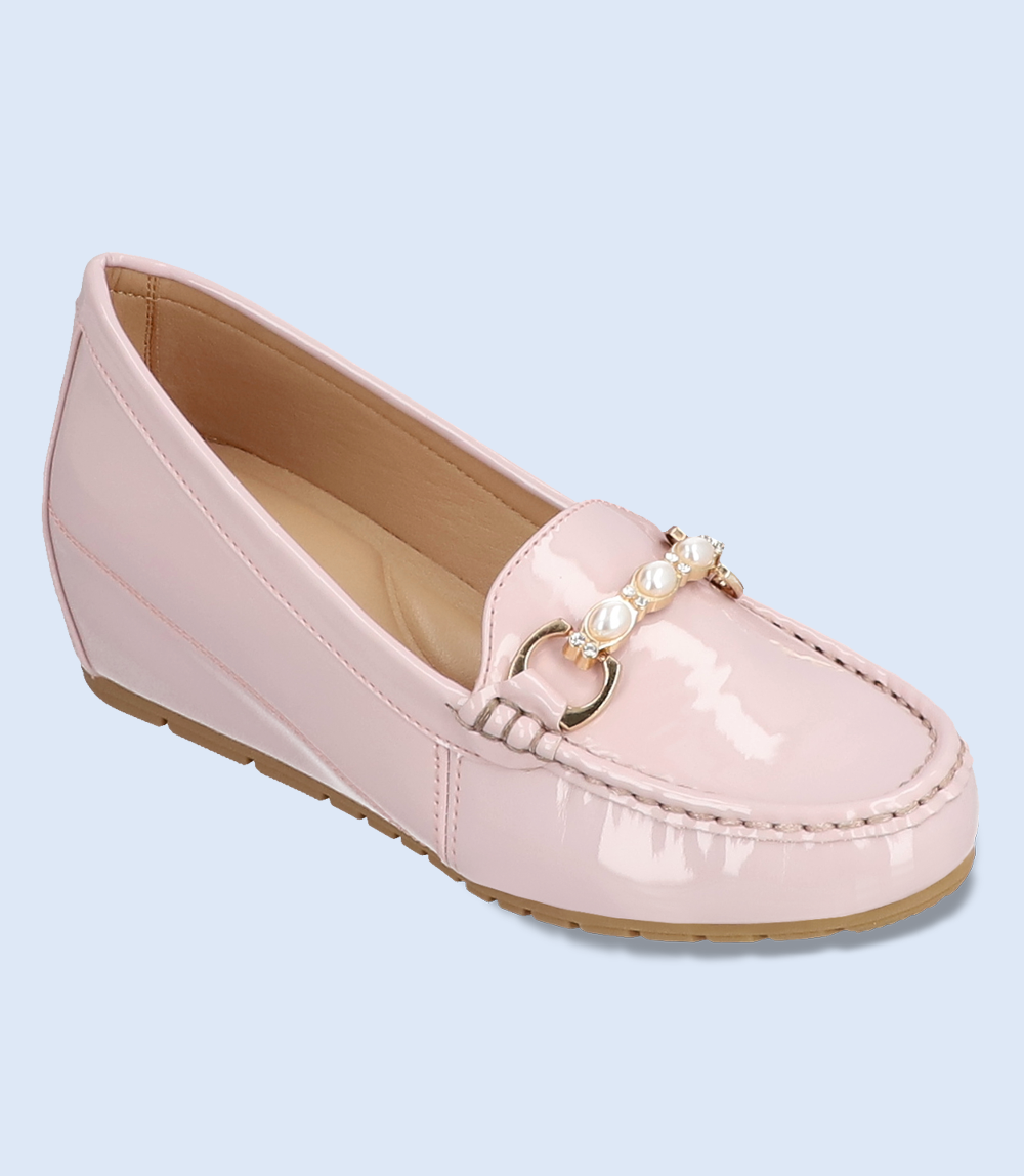 BW8304-TEA PINK-Women Comfort Moccasins