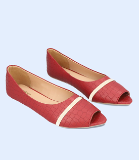 BW8313-MAROON-Women Casual Peep Toe's