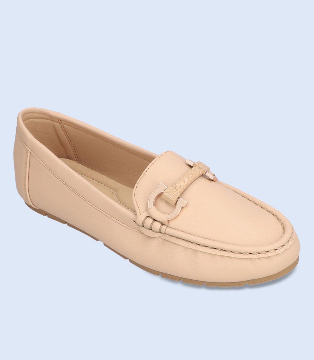 BW8465-IVORY-Women Comfort Moccasins