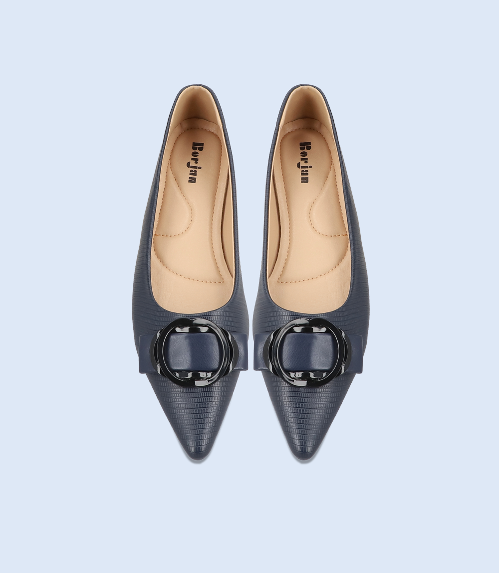 BW8477-NAVY-Women Casual Pumps