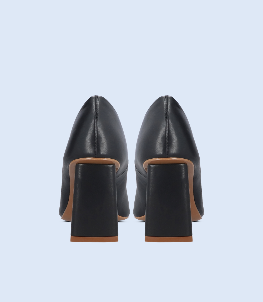 BW8613-BLACK-Women Casual Court Shoes