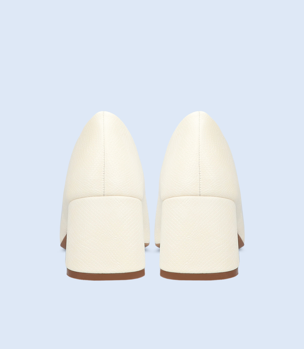 BW8619-IVORY-Women Casual Court Shoes