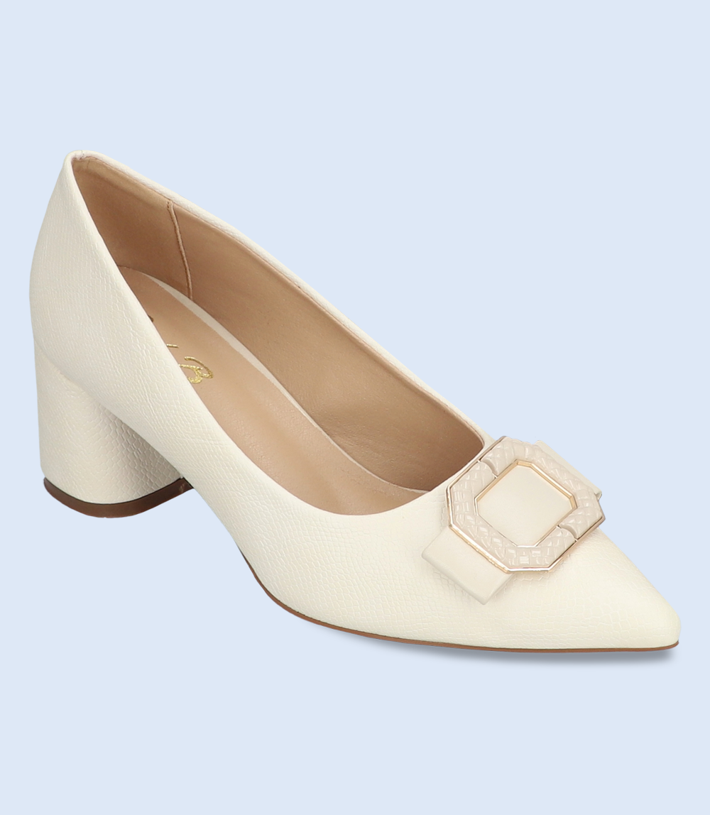 BW8619-IVORY-Women Casual Court Shoes