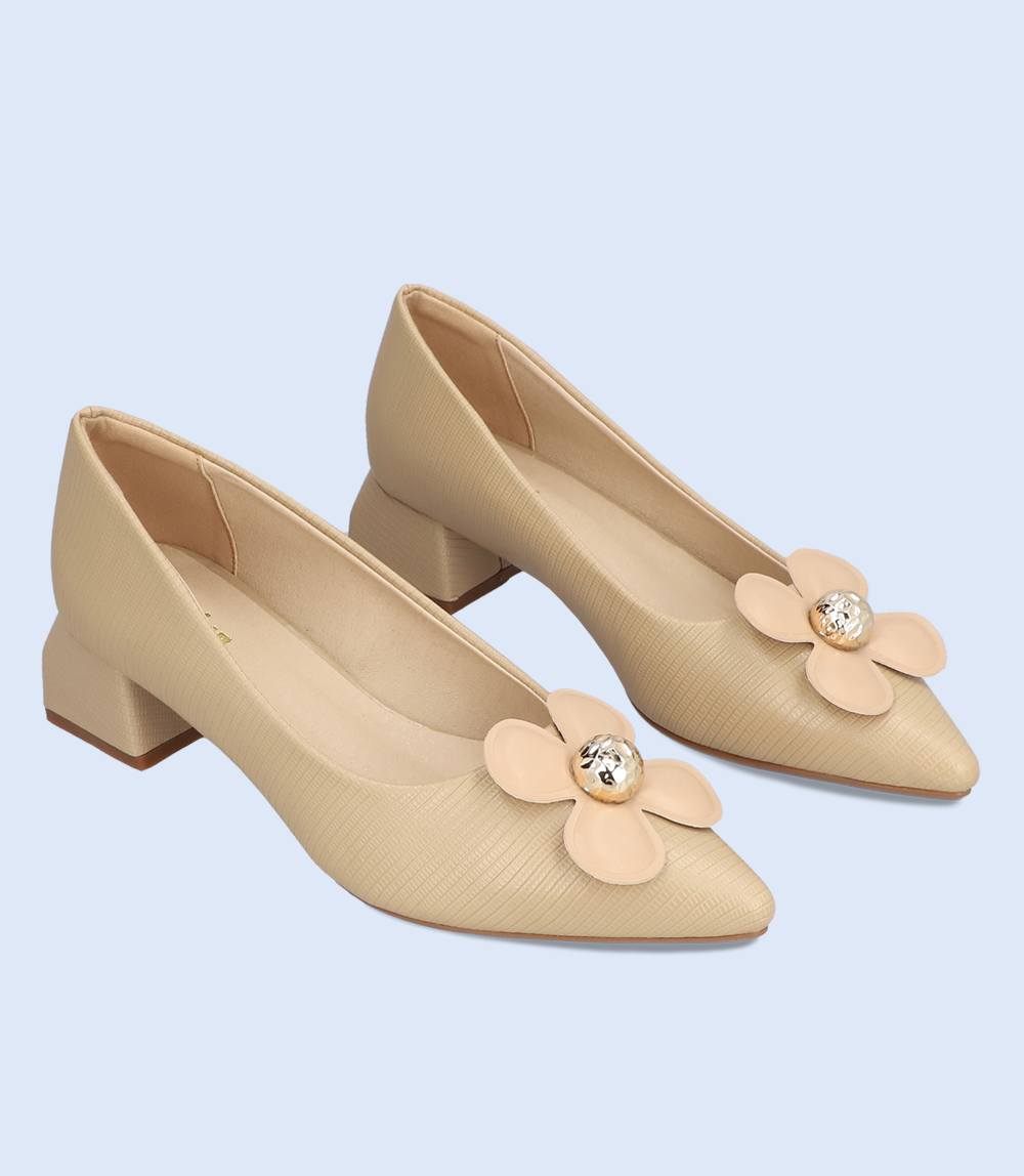 BW8629-BEIGE-Women Casual Court Shoes