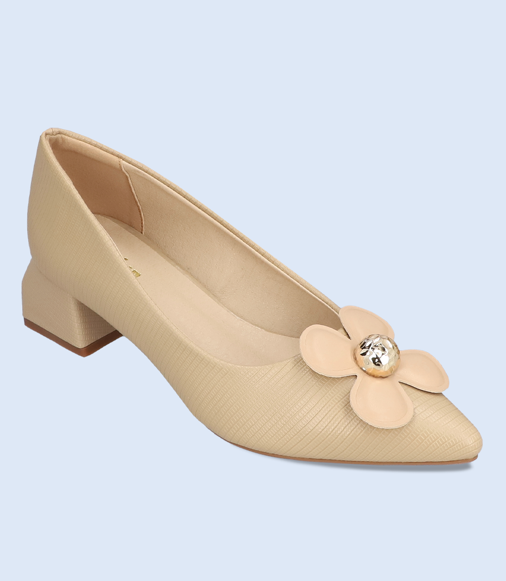 BW8629-BEIGE-Women Casual Court Shoes