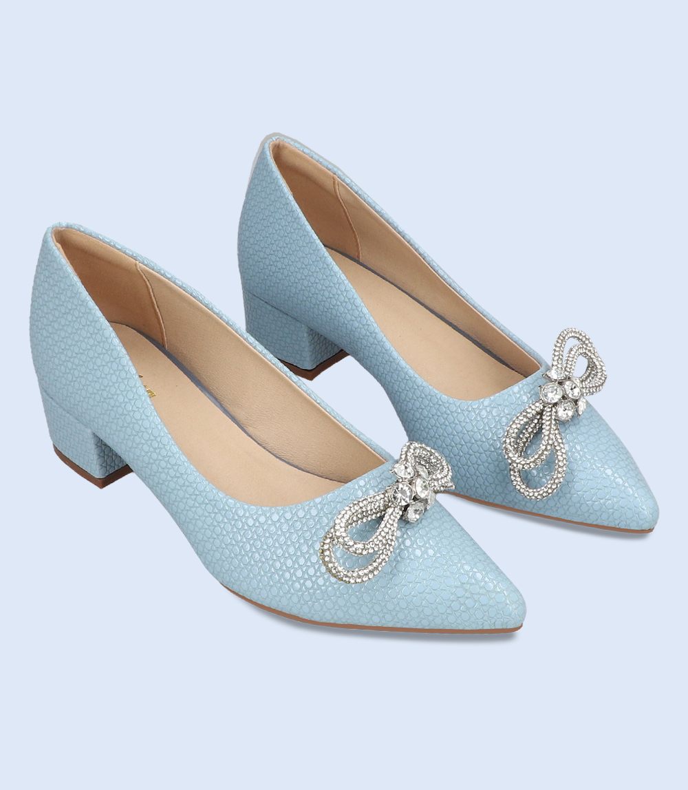 BW8634-BLUE-Women Casual Court Shoes