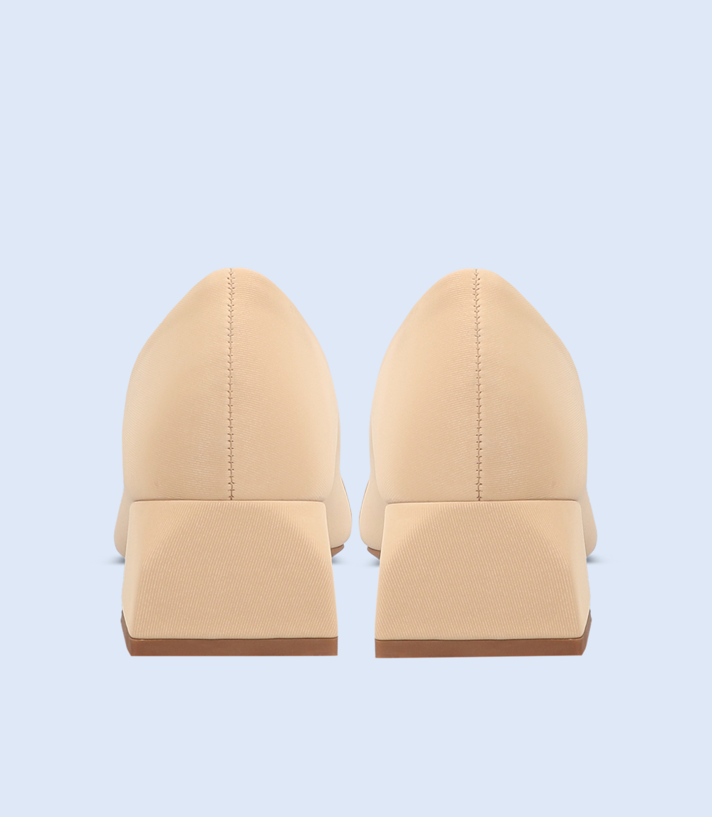 BW8639-BEIGE-Women Casual Court Shoes