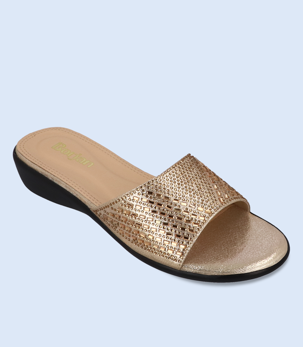 BW8742-GOLDEN-Women Formal Slipper