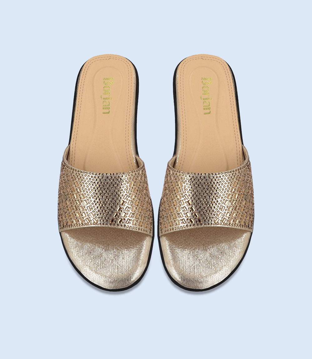 BW8742-GOLDEN-Women Formal Slipper