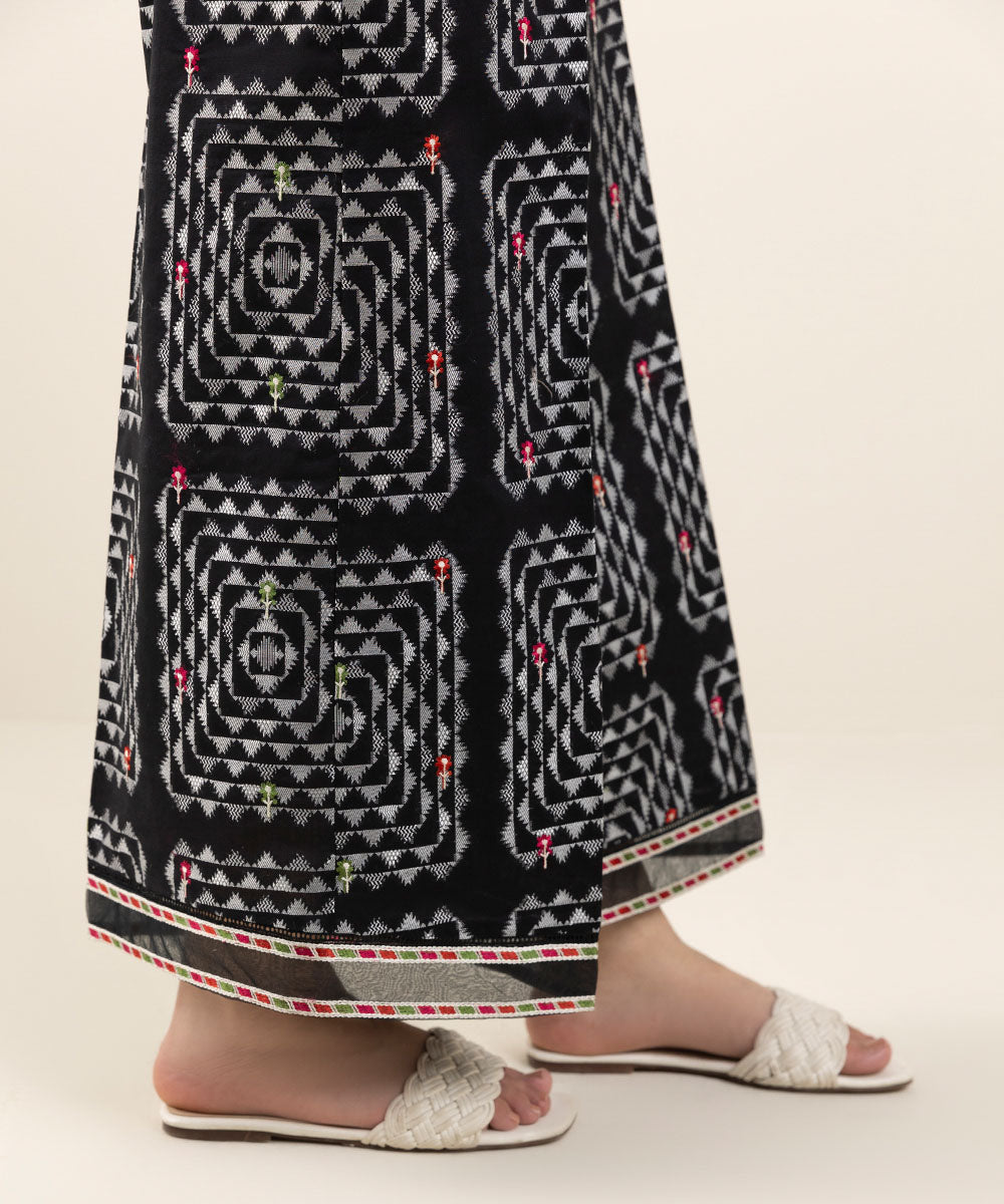 Embroidered Jacquard Culottes