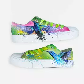 Exotic Birds Hand Painted Shoes