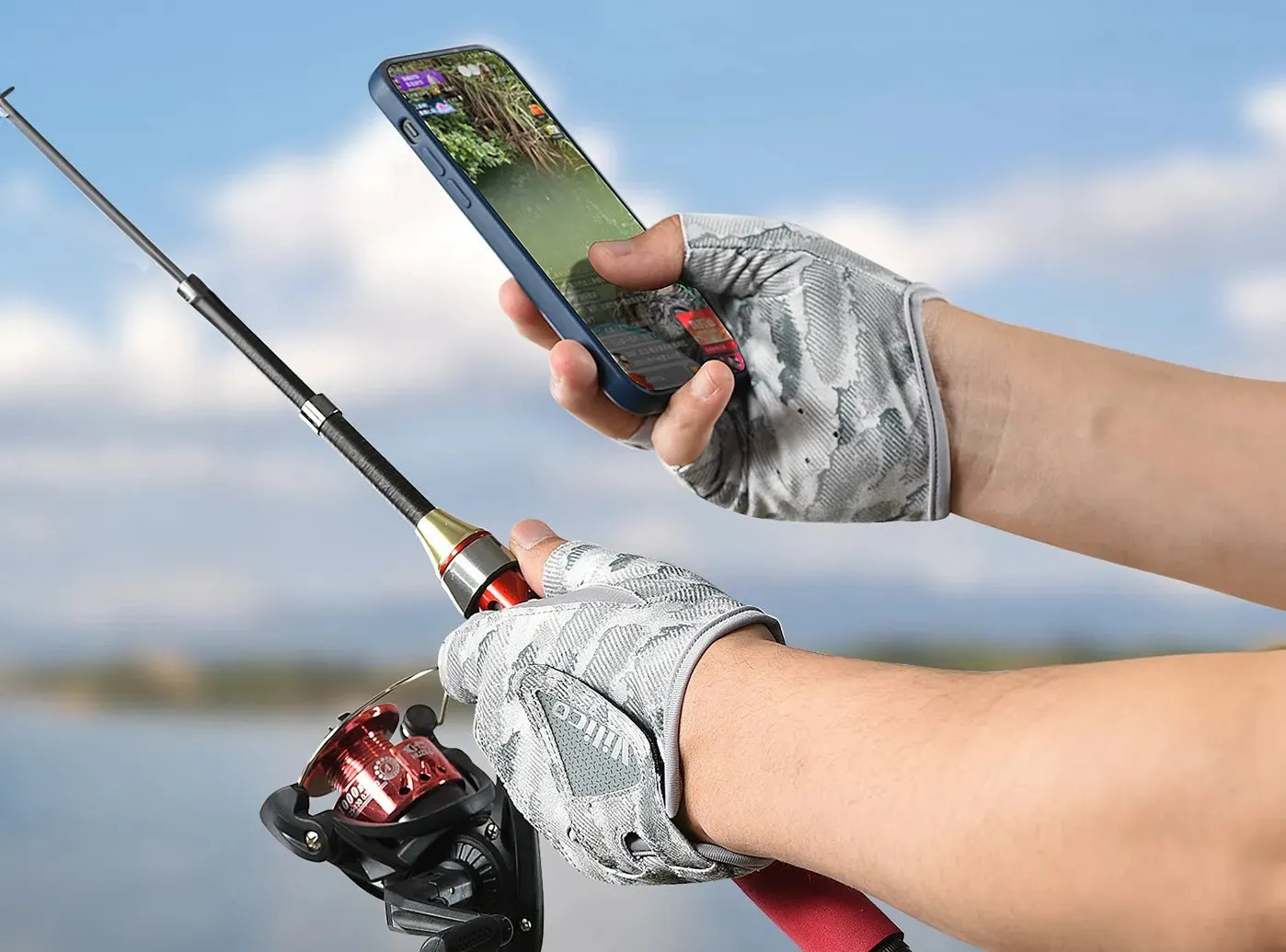 FitVille Half-Finger Fishing Gloves