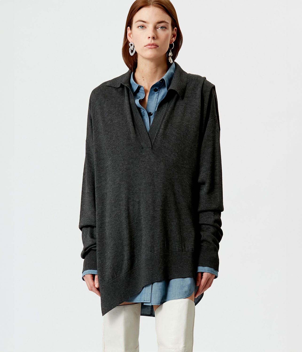 GILIANE PULLOVER- ANTHRACITE