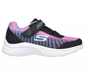 Girls Skechers Navy Lightweight Strap Microspec Plus 303532L NVMT