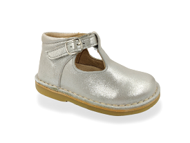 Infant Girls Shoes Petasil Silver Grey Buckle Cooper 20934 sale