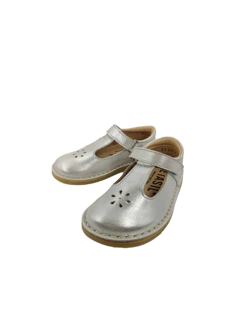 Infant Girls Shoes Petasil Silver T Bar Strap Ciara 2 6113 sale