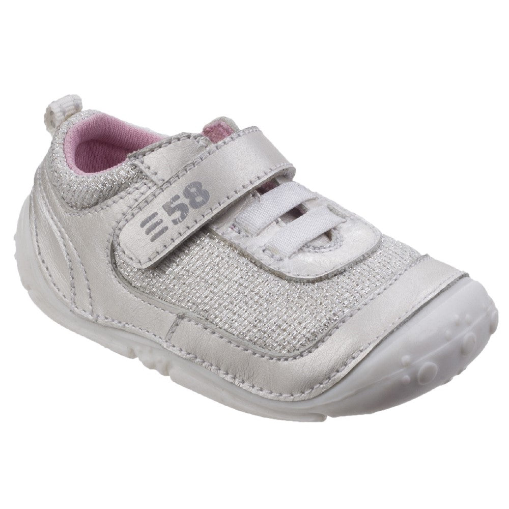 Infants First Shoes Silver Livvy Pre Walkers Walkers Leather E,F & G Fit