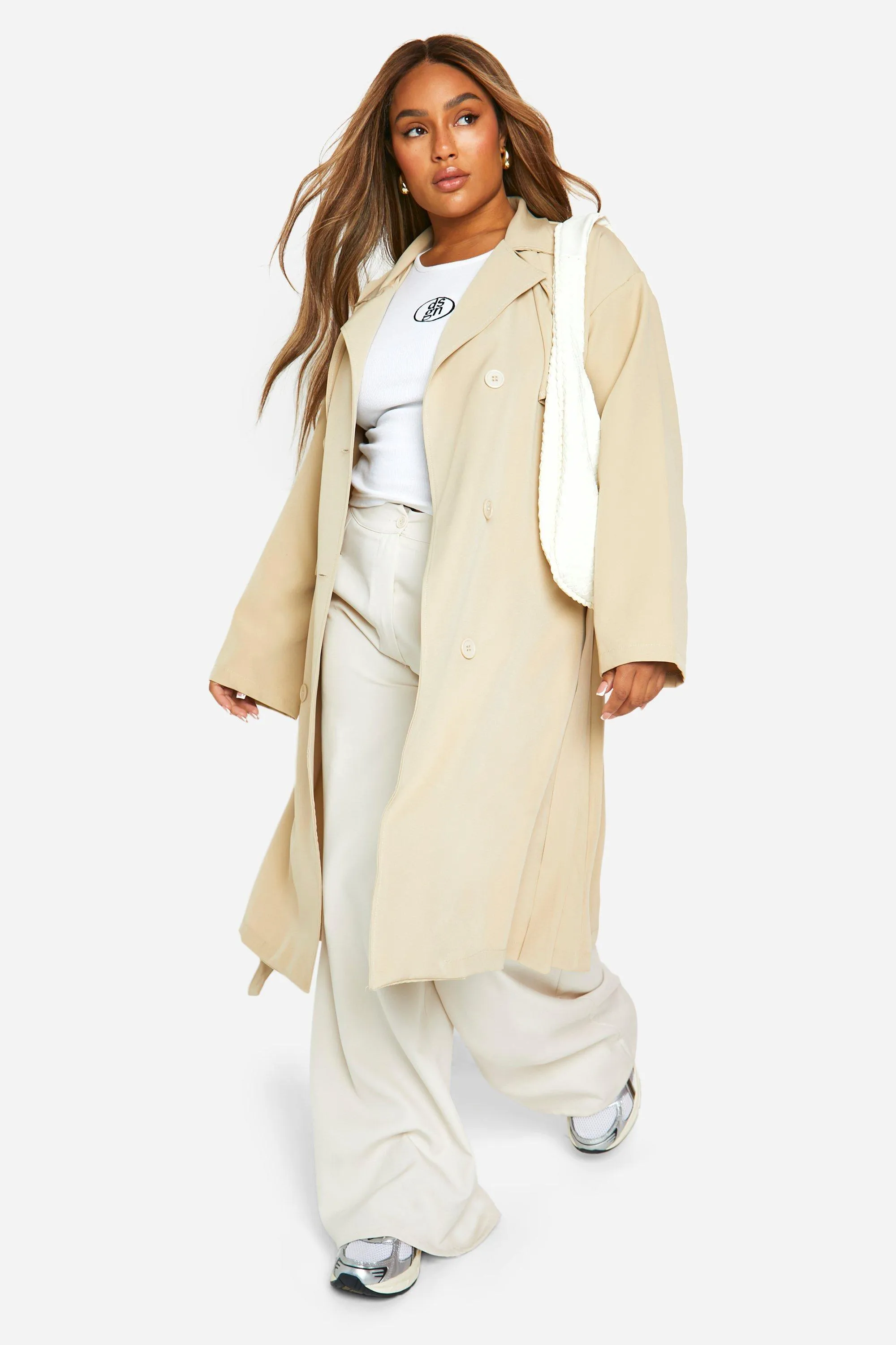 Jackets & Coats | Plus Lightweight Trench Jacket | boohoo