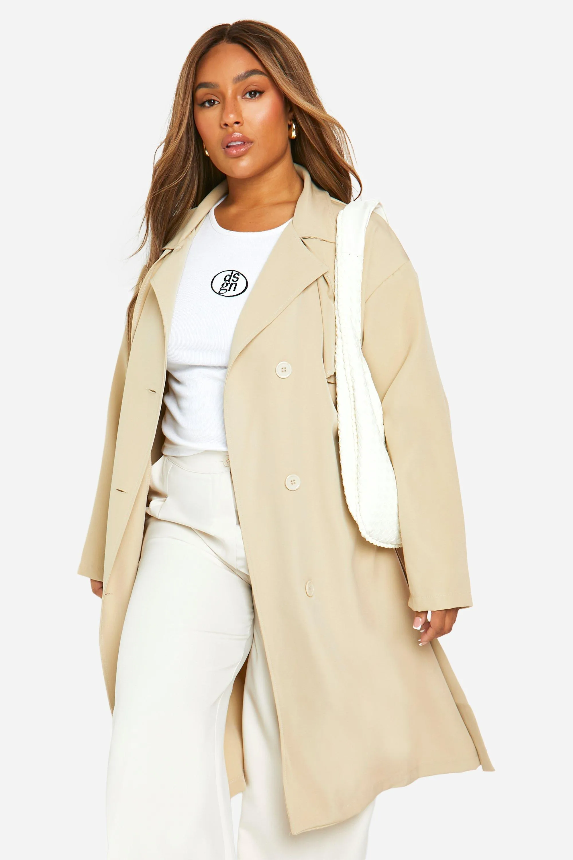 Jackets & Coats | Plus Lightweight Trench Jacket | boohoo