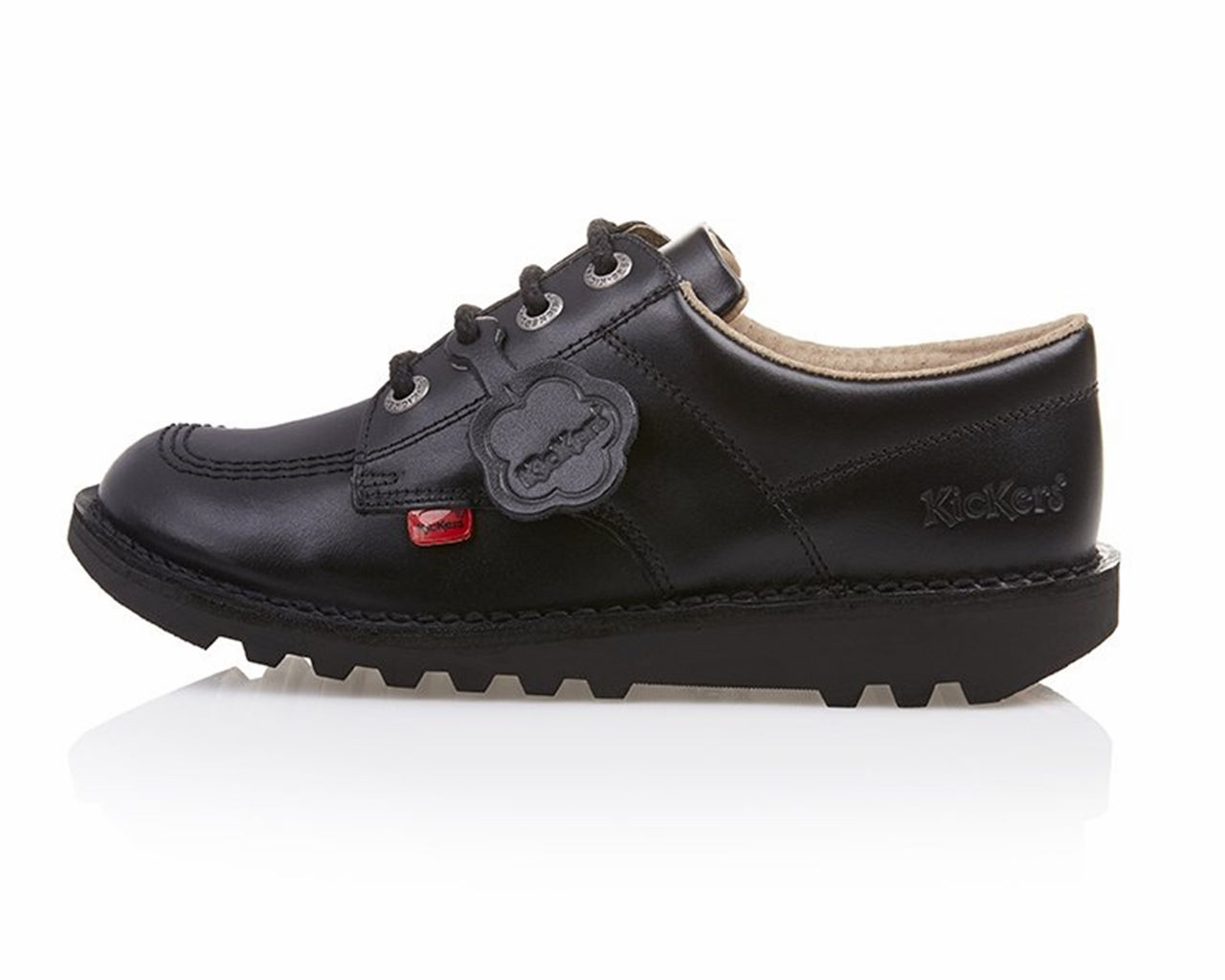 Kickers Kick Lo Core Y Lace Up Girl's Shoes Black