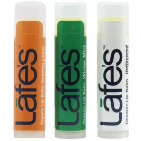 Lafe's Organic Moisturizing Lip Balm Variety 3 Pack