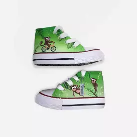 Little Monkeys Hand Painted Shoes