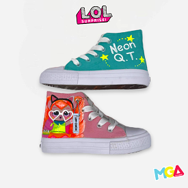 L.O.L. SURPRISE! Neon Hand Painted Shoes