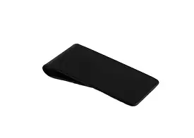 Mens Black 2.5cms Wide Solid Money Clip