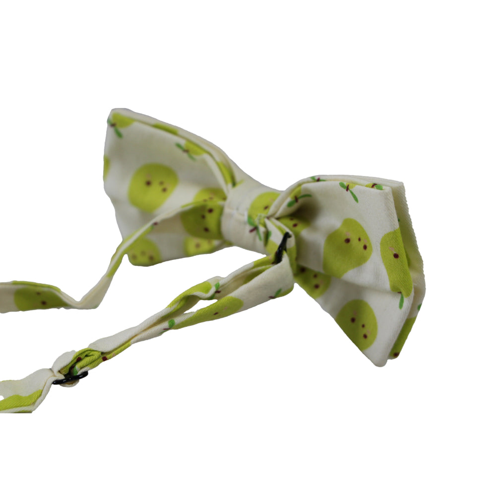 Mens Pear Fruit Patterned Bow Tie