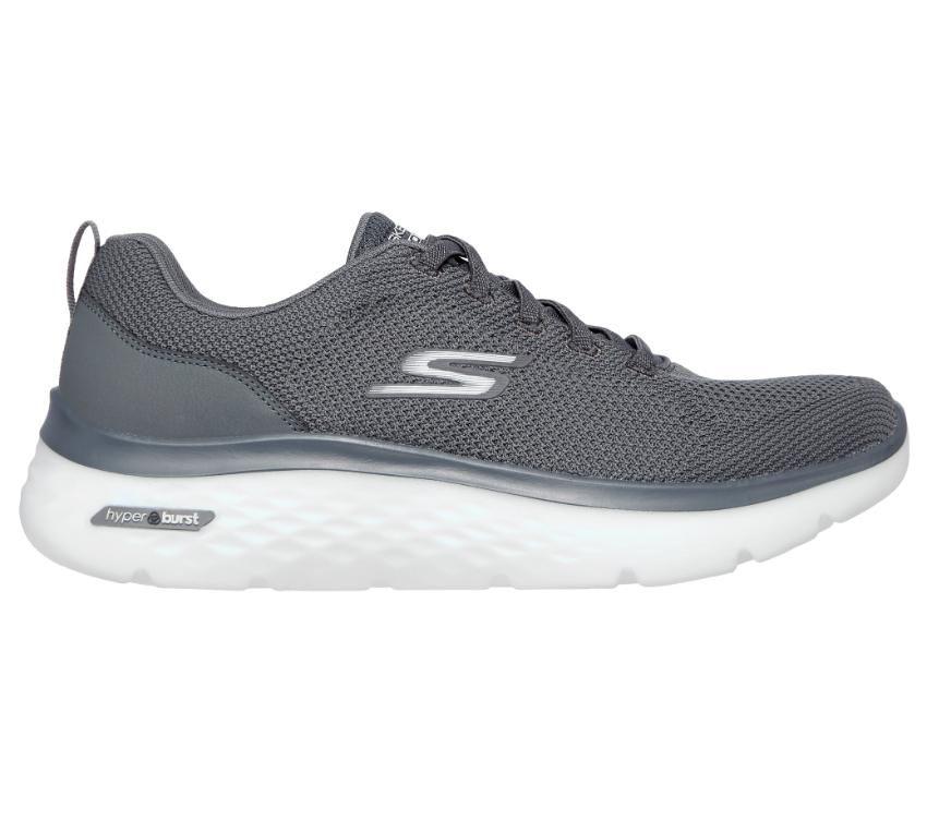 Mens Skechers Go Walk Hyper Burst - Nanocore Grey Walking Shoes