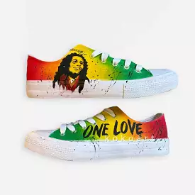 One Love Hand Painted Shoes